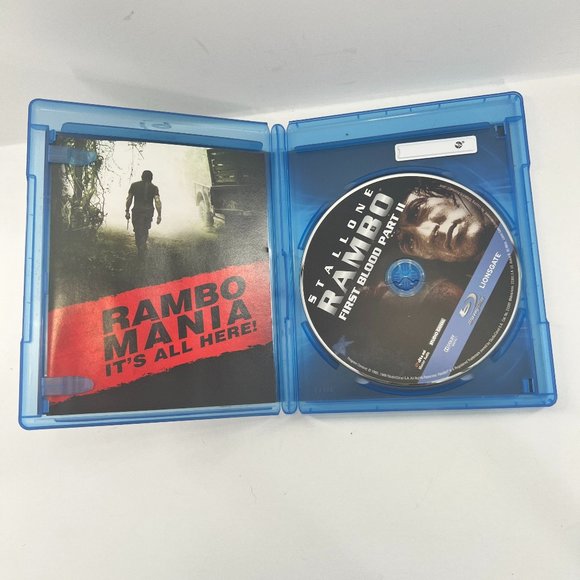 Rambo First Blood Part 2 Sylvester Stallone Blu-Ray DVD Rated R - Picture 2 of 4